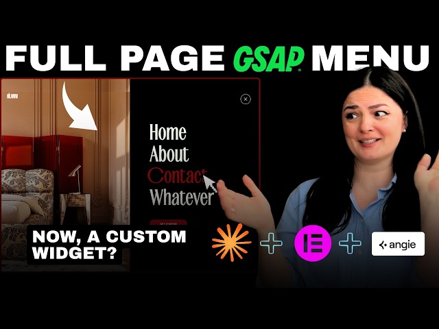 From GSAP Snippet to Elementor Widget (Full Process, Angie + MCP)