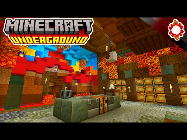 26.3 UNDERGROUND DAPPLED BASE! - Minecraft How to Build a Wilderness Bound Underground Starter Base