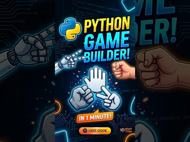 Build Rock Paper Scissors Game in Python! 🎮🐍 #python #coding #programming