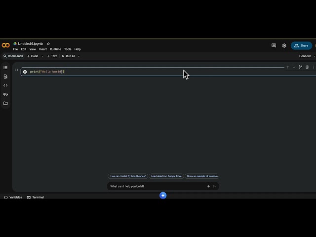 Getting Started with Python Programming using Google Colab