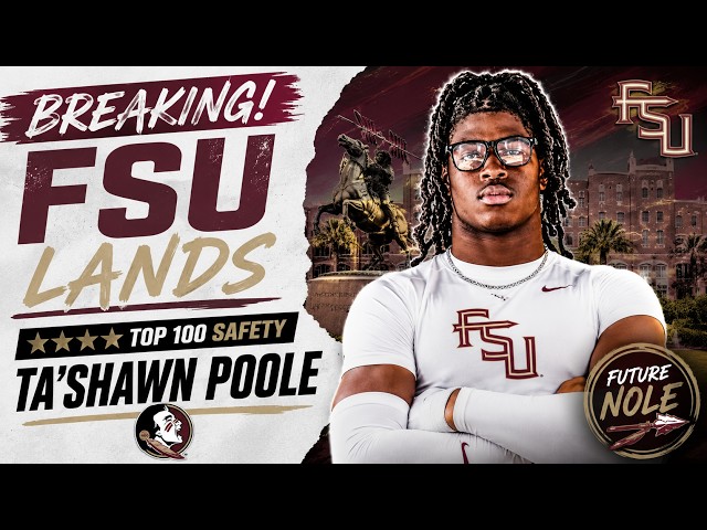 BREAKING: FSU Lands Top 100 Safety Ta'Shawn Poole 🔥 | Huge Recruiting Win