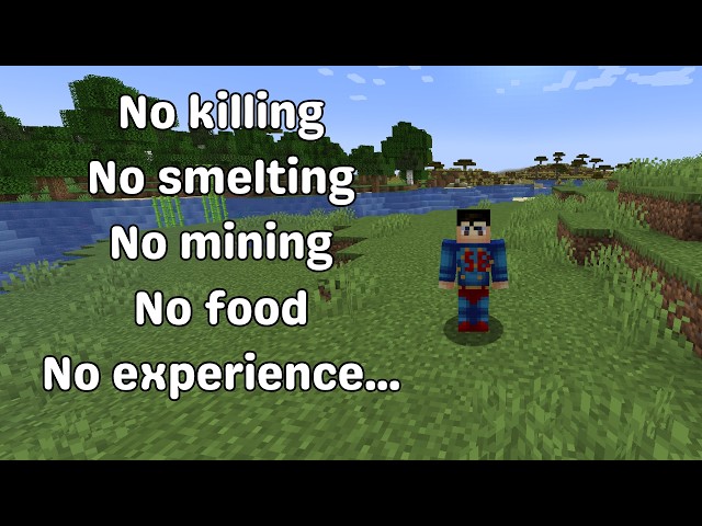 I tried beating minecraft WITHOUT gathering EXP