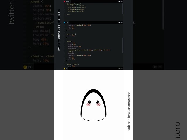 [Short] Drawing a kawaii penguin in CSS