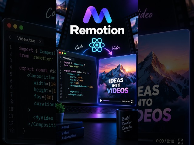 React से वीडियो बनाने का नया तरीका #Shorts #Tech