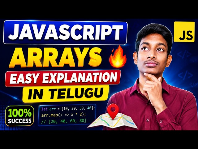 JavaScript Arrays Explained in Telugu 🔥 | Arrays in JavaScript for Beginners | Telugu Tutorial