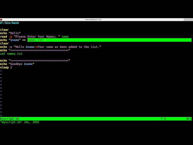 Writing your First Shell Script for Linux Tutorial