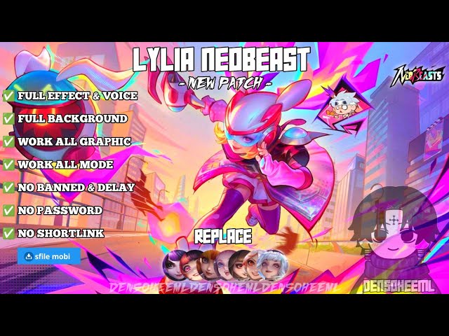 Script Skin UPDATE Lylia Neobeast No Password  Full Effect Voice - Update Terbaru 2026