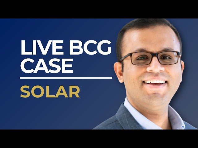 BCG Case Interview – Solar Energy Revenue Decline (Live Candidate + Expert Feedback)