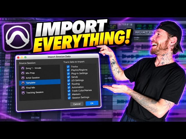 Import Session Data In Pro Tools | How To Import Tracks & Audio From A Different Session