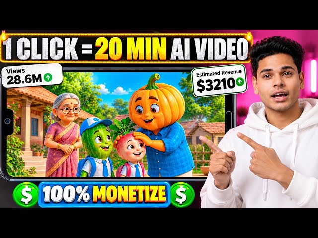 20 Min Ka Long AI Video Aise Banaye 🔥 | Full Tutorial 2026 | ChatGPT + Google Gemini + Google Vids