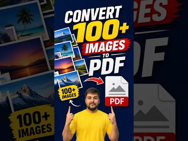 How to Convert 100+ Images to PDF in 60 Seconds | Merge Multiple Images into ONE PDF