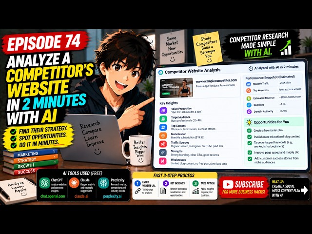 Analyze a Competitor's Website in 2 Minutes with AI
