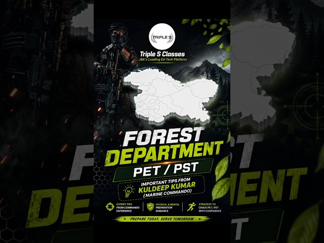 FOREST DEPARTMENT PET/PST Preparation 🔥 | Important Tips by Marine Commando Kuldeep Kumar