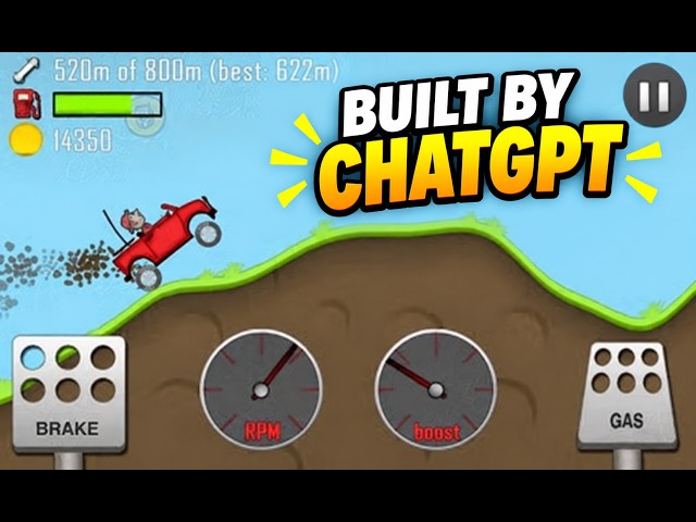 I Made a Hill Climb Racing Style Game with ChatGPT