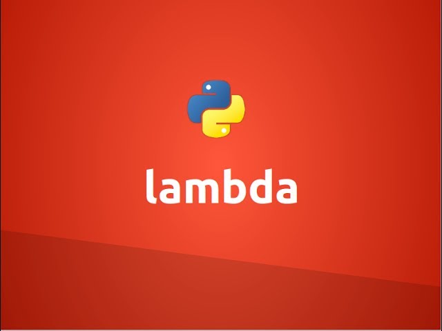 lambda functions in Python