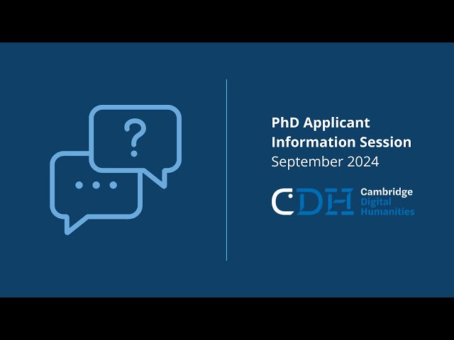 PhD Applicant Information Session | September 2024
