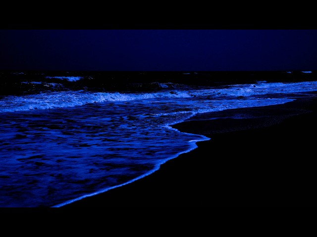 Dark Ocean Waves at Night | Calming White Noise, Black Screen for Deep Rest