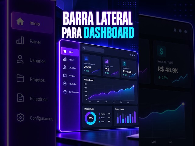 Criando uma Barra Lateral para Dashboard