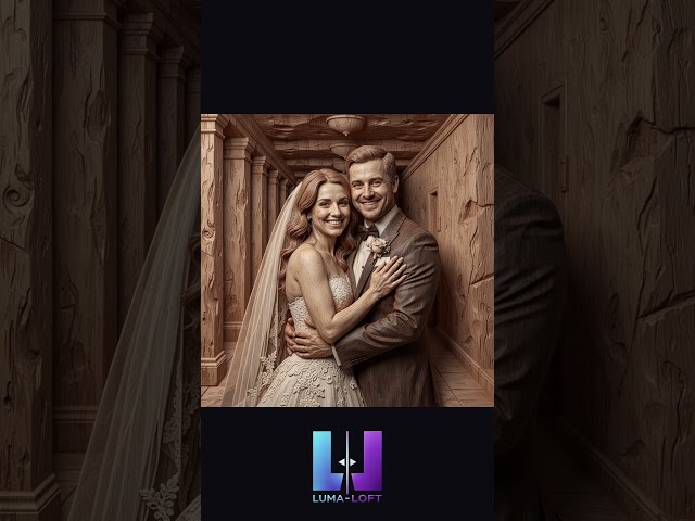 Couple Photo to Deep Wood Relief Carving 🔥 Laser Engraving AI Transformation