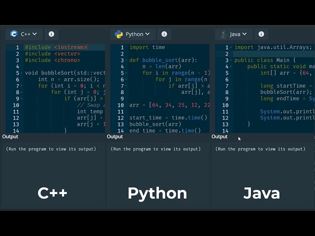 Python vs C++ vs Java (Speed Comparison)