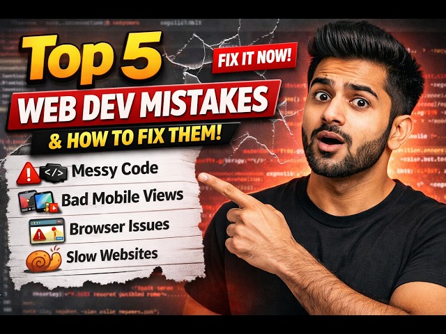 Top 5 Beginner Mistakes in Web Development (and How to Fix Them!)