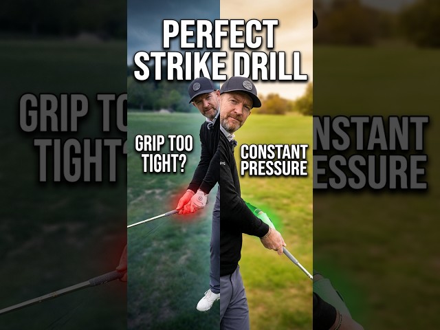 Pure Golf Ball Strike Drill with Constant Grip pressure #golf