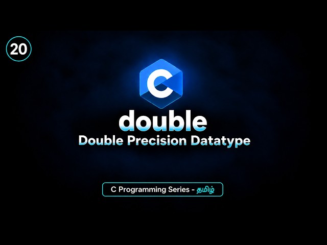 double in C | Floating Point Datatype | C Programming Tutorial in Tamil | BuiltBy Error