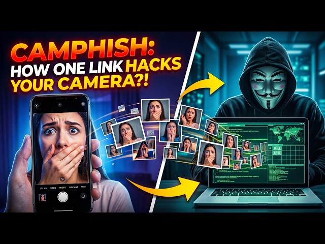 How Hackers Spy on Your Camera With ONE Link | CamPhish Tutorial