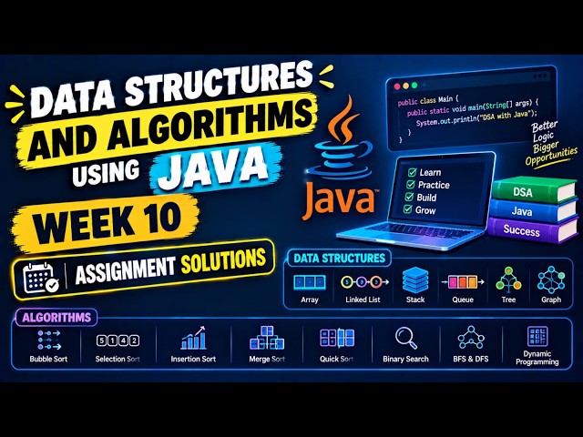 Data Structures and Algorithms using Java Week 10 Assignment Answers 2026 | NPTEL July 2026 | NPTEL