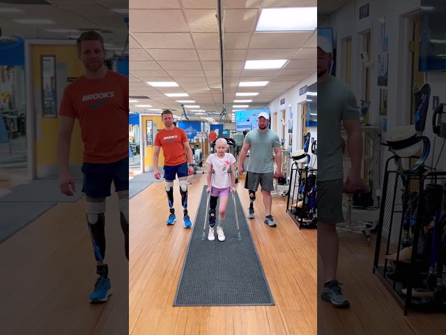 New Rotationplasty Amputee Walks with Support from Fellow Amputees
