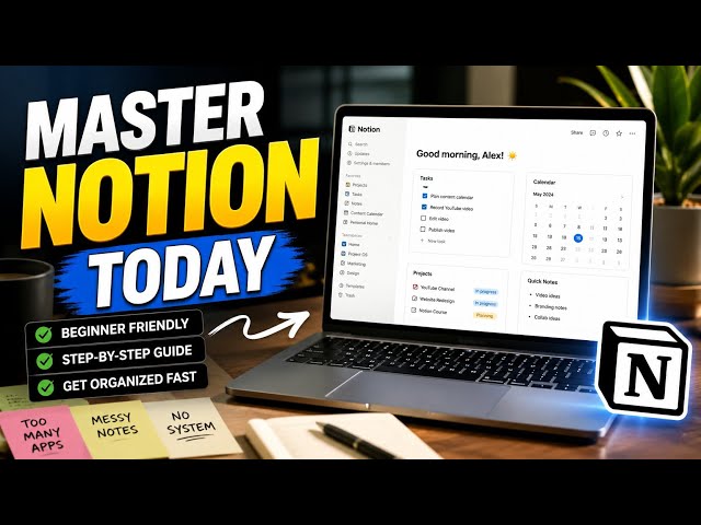 Notion for Beginners (2026): Learn the Basics in 6 Minutes | Complete Starter Guide
