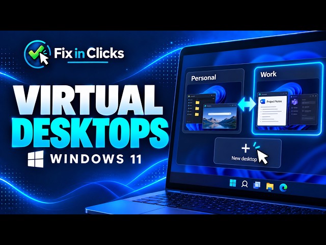 How to Use Virtual Desktops in Windows 11 (Create, Switch & Close)