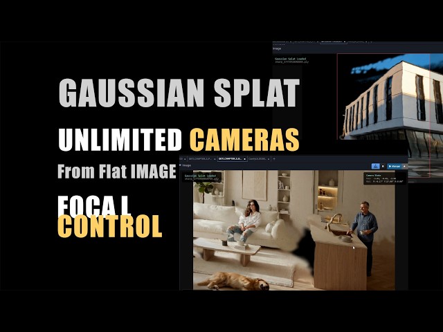 Flat Image to Multi-Camera Angle (Gaussian Splatting)