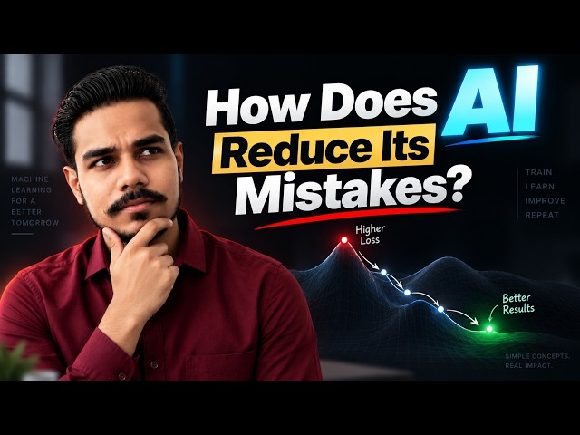 How Does AI Reduce Its Mistakes? 🤯 | Gradient Descent Explained