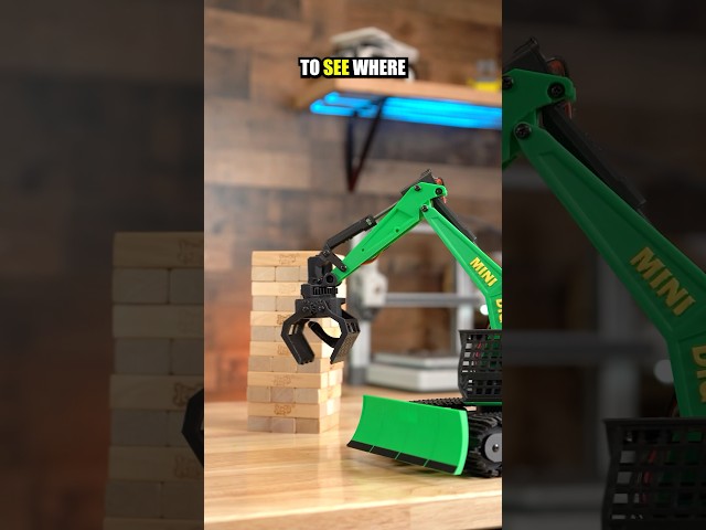 3D Printed RC Excavator Jenga #3dprinting #rc #excavator