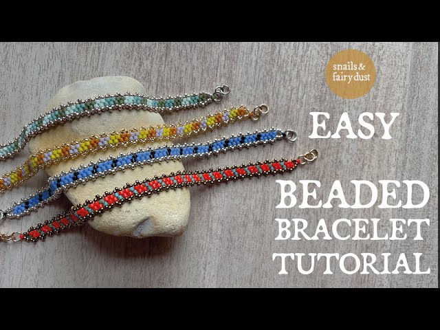 Easy Beaded Bracelet Tutorial Using Even Count Peyote Stitch