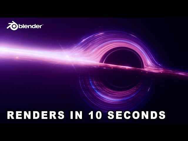 Make a Fast Rendering Black hole in Blender - Blender Tutorial