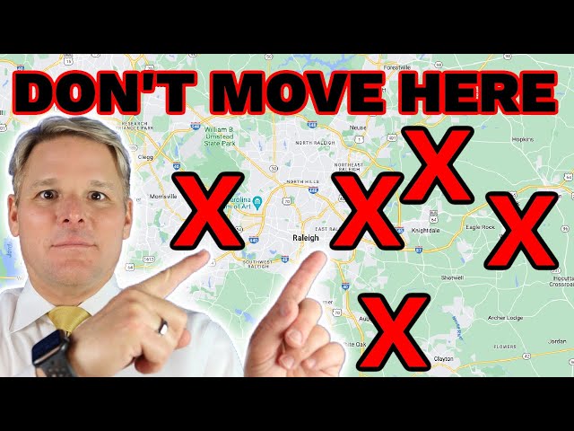 AVOID These Raleigh Area Cities and Suburbs