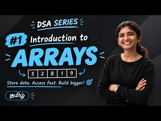 DSA in Tamil #1 – Introduction to Arrays | Arrays in Java | DSA for Beginners | Technical Interviews