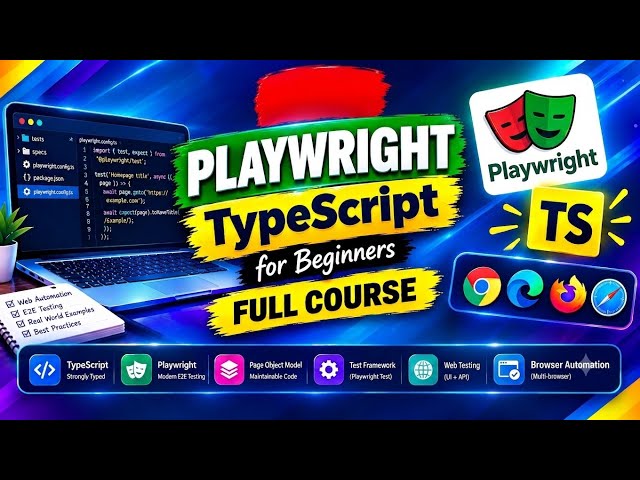 Playwright TypeScript Full Course (10 Hours) | Zero to Framework Masterclass