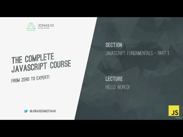 002 Hello World! - JavaScript Tutorial