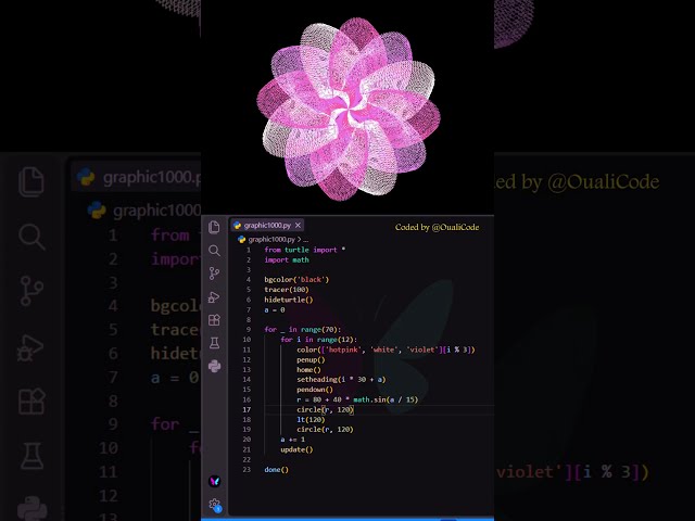 How to Draw This Cool Shape with Python Turtle 🐢🔥