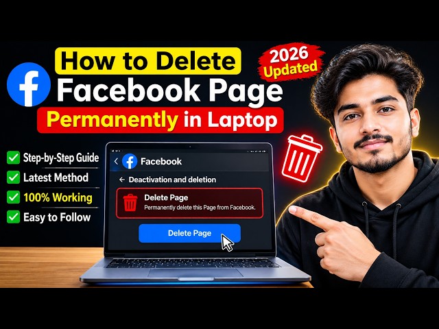 How to Delete Facebook Page Permanently in Laptop (2026) | Updated Method