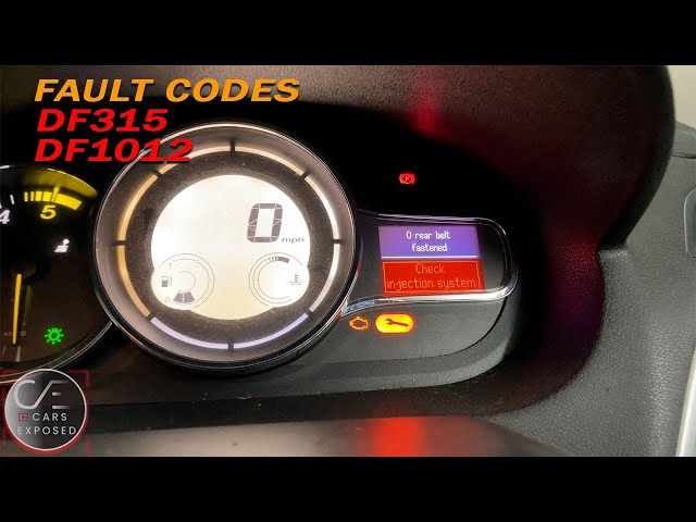 Renault Megane 1.5 DCI Check Injection System fault code DF315 DF1012