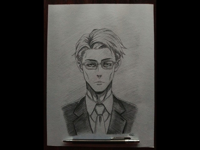 Kento Nanami drawing from Jujutsu Kaisen ✨ #nanami #animeart #pencilsketch #mrjuniorartist #shorts