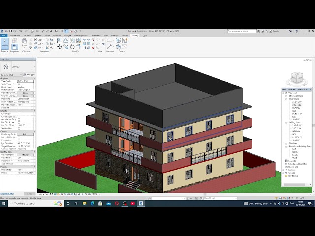 REVIT ARCHITECTURE PROJECT PART-08, 3RD FLOOR PLAN