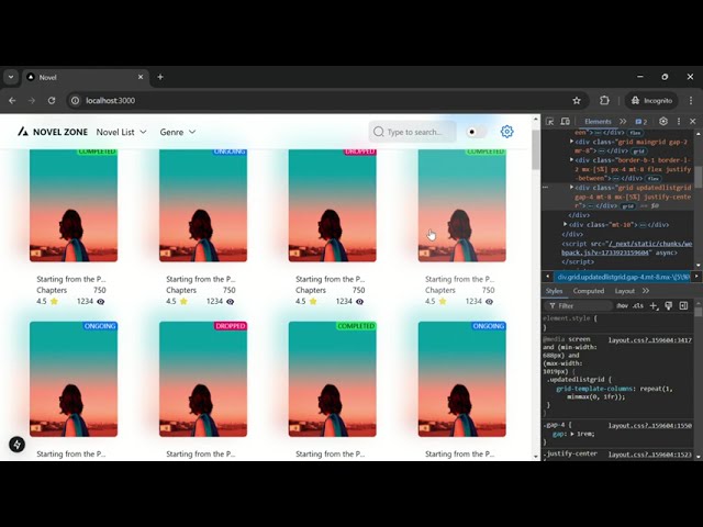 Lab Nextjs - Demo Video Novel Zone (11-12-2024) | #nextjs #reactjs #javascript #programming #nodejs