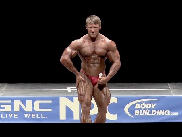 Thick Ripped Muscle Posing On-Stage James Ranson-Lee Heavyweight Bodybuilder