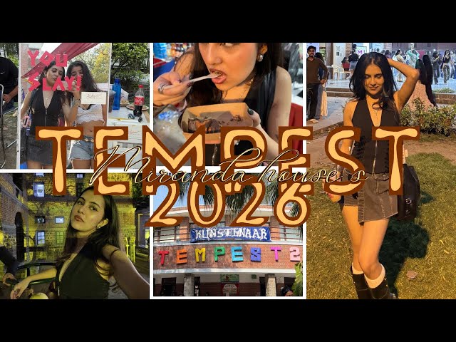 miranda house | college fest *TEMPEST* day 2 vlog