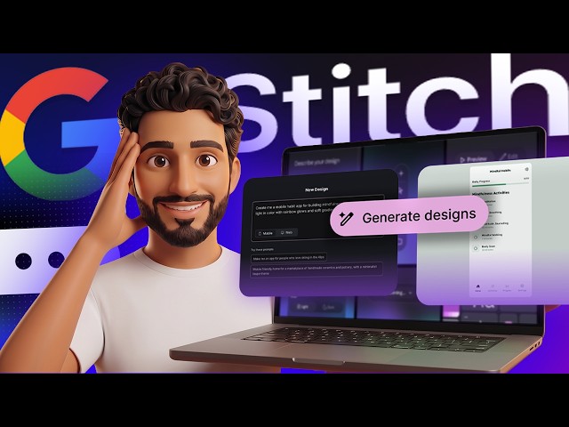 How to Use Google Stitch to Create UI Designs - Full Tutorial for Beginners